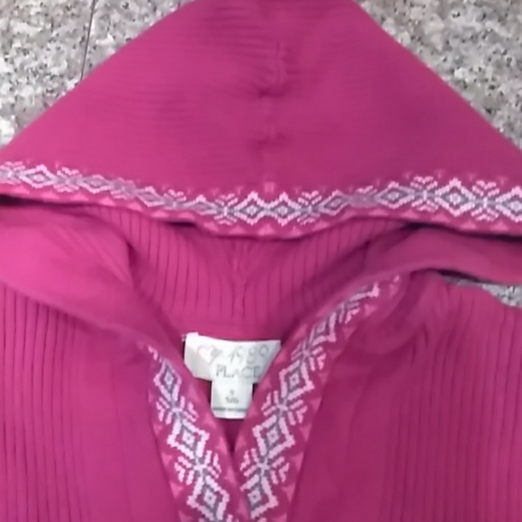 Childrens place Girls Hooded sweater dress sz 5/6 - Picture 3 of 4